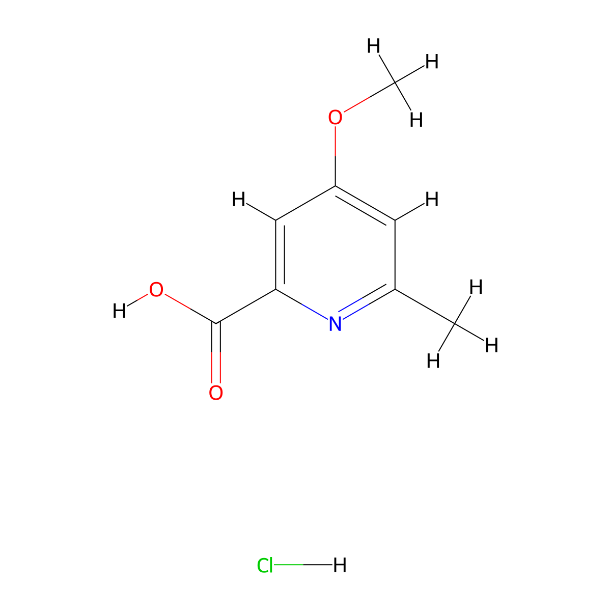 4-Methoxy-6-methylpyridine-2-carboxylic acid hydrochloride molecular structure, CAS 2648948-33-6