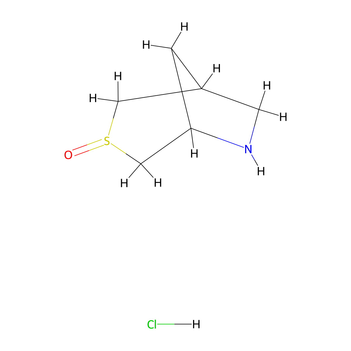 3lambda4-Thia-6-azabicyclo[3.2.1]octan-3-onehydrochloride molecular structure, CAS 2648948-53-0