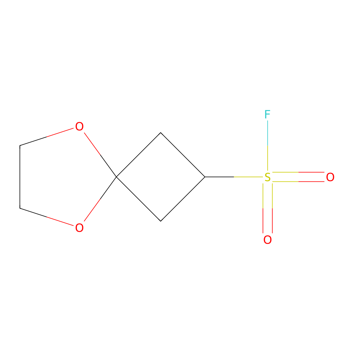 5,8-Dioxaspiro[3.4]octane-2-sulfonyl fluoride molecular structure, CAS 2648948-87-0