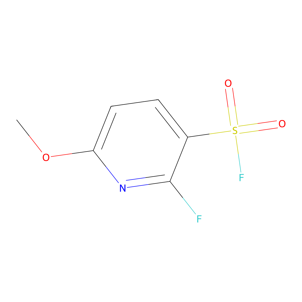 2-Fluoro-6-methoxypyridine-3-sulfonyl fluoride molecular structure, CAS 2648949-08-8