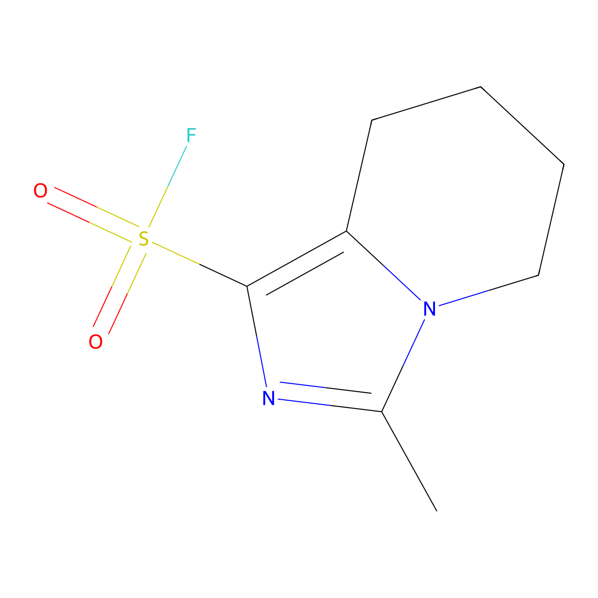 3-methyl-5H,6H,7H,8H-imidazo[1,5-a]pyridine-1-sulfonyl fluoride molecular structure, CAS 2648949-09-9