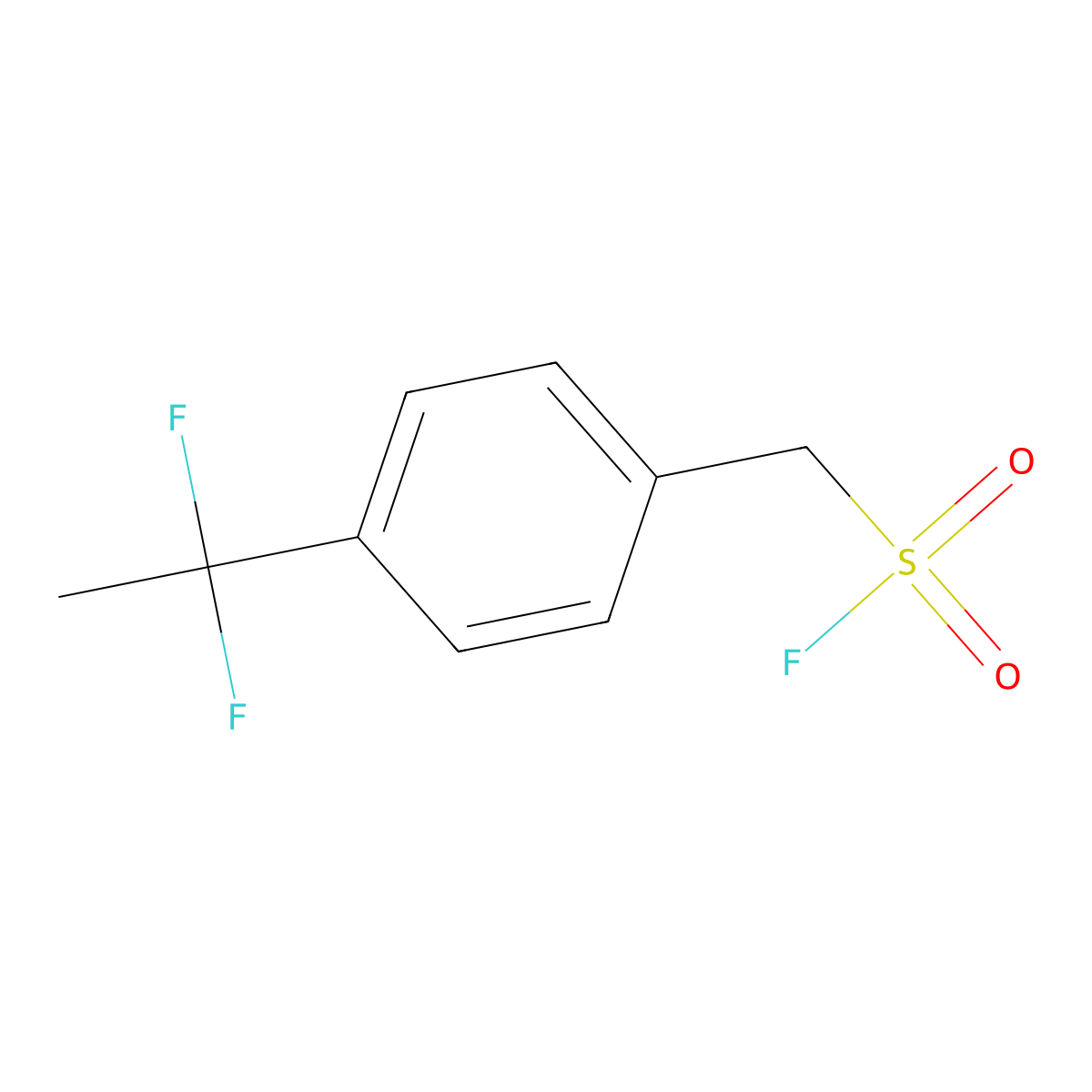 [4-(1,1-Difluoroethyl)phenyl]methanesulfonyl fluoride molecular structure, CAS 2648949-15-7