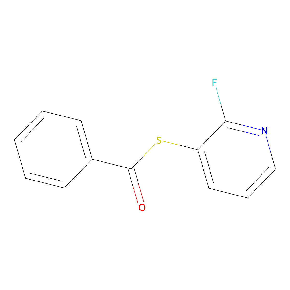[(2-Fluoropyridin-3-yl)sulfanyl](phenyl)methanone molecular structure, CAS 2648955-92-2