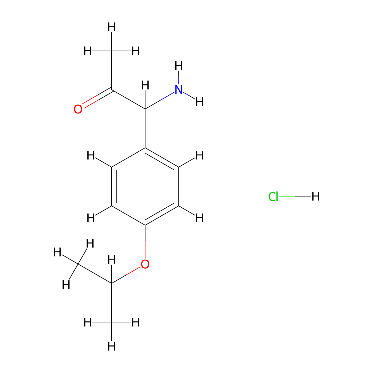 1-Amino-1-[4-(propan-2-yloxy)phenyl]propan-2-one hydrochloride molecular structure, CAS 2648955-93-3