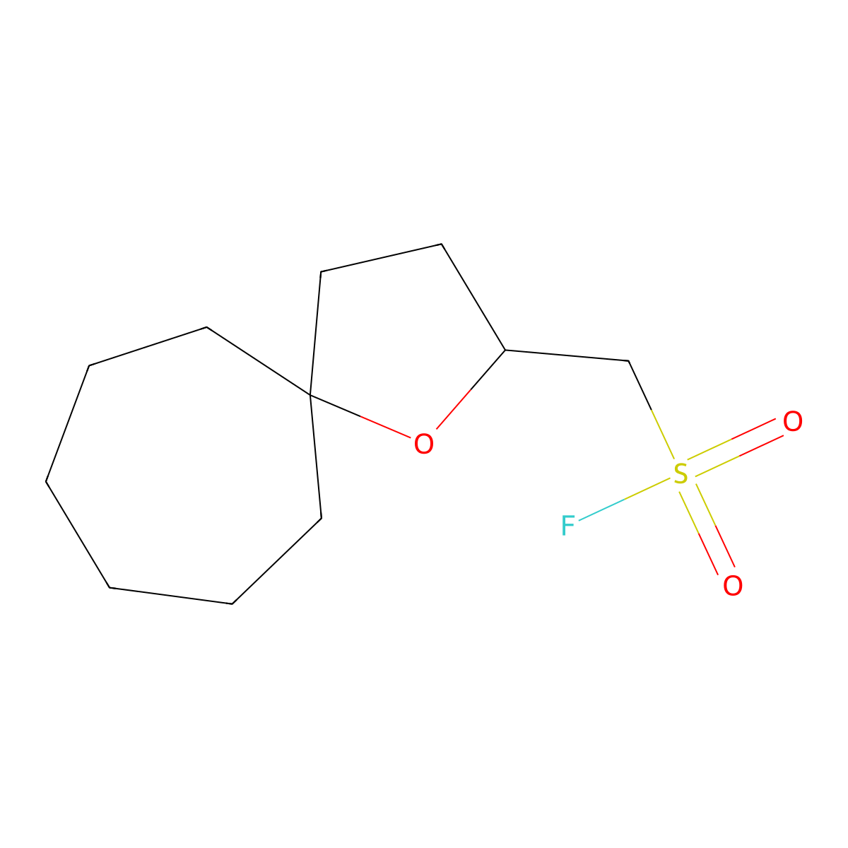 {1-Oxaspiro[4.6]undecan-2-yl}methanesulfonyl fluoride molecular structure, CAS 2648956-04-9