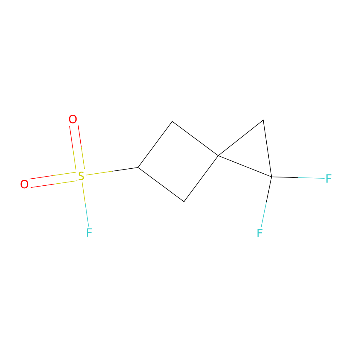 1,1-Difluorospiro[2.3]hexane-5-sulfonyl fluoride molecular structure, CAS 2648956-11-8
