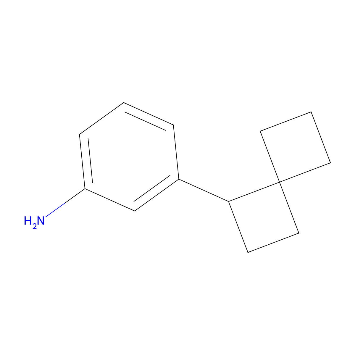 3-{Spiro[3.3]heptan-1-yl}aniline molecular structure, CAS 2648956-16-3