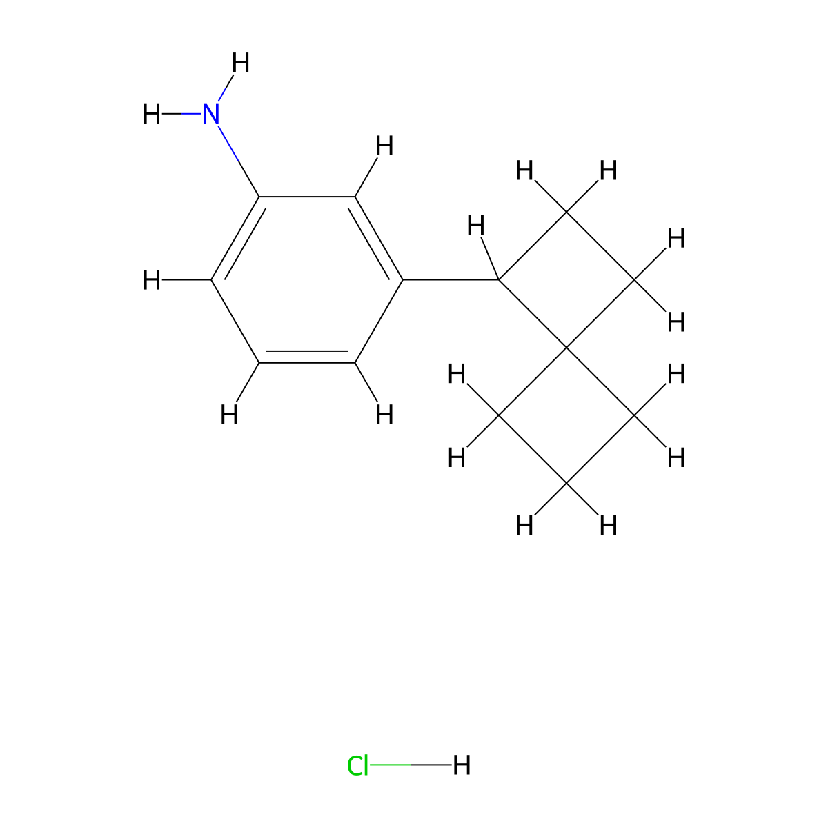 3-{Spiro[3.3]heptan-1-yl}aniline hydrochloride molecular structure, CAS 2648956-17-4