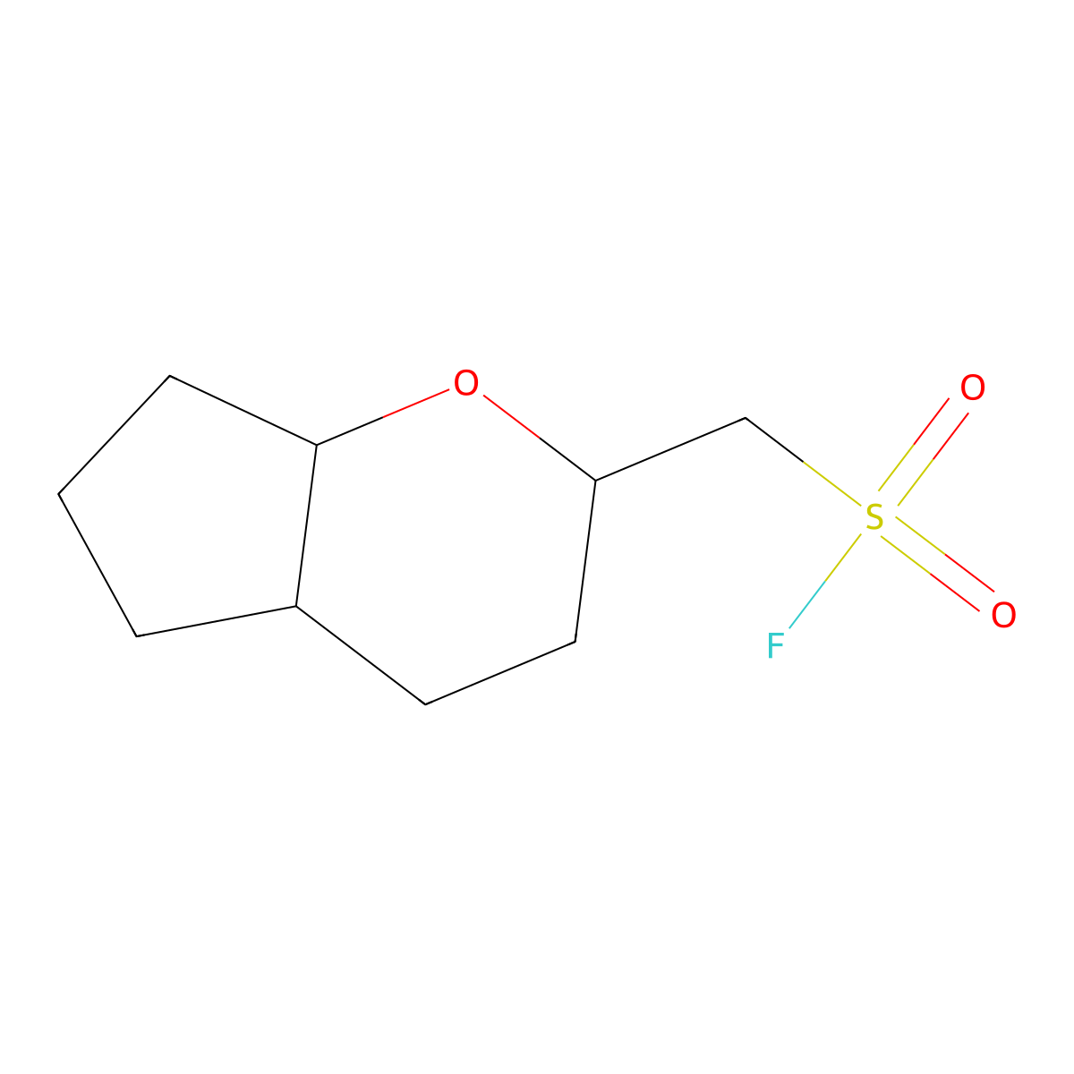 {Octahydrocyclopenta[b]pyran-2-yl}methanesulfonyl fluoride molecular structure, CAS 2648956-22-1