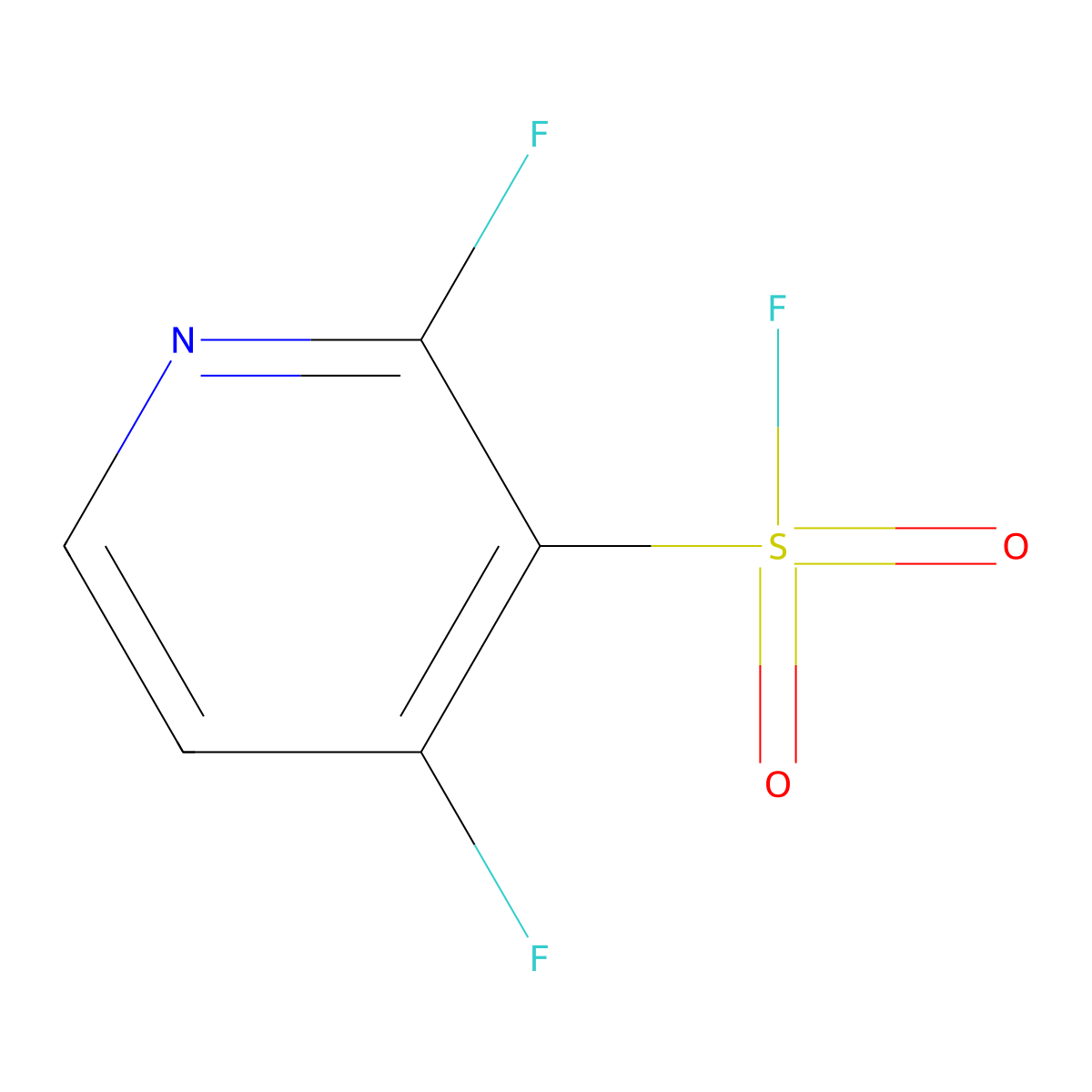 2,4-Difluoropyridine-3-sulfonyl fluoride molecular structure, CAS 2648956-27-6