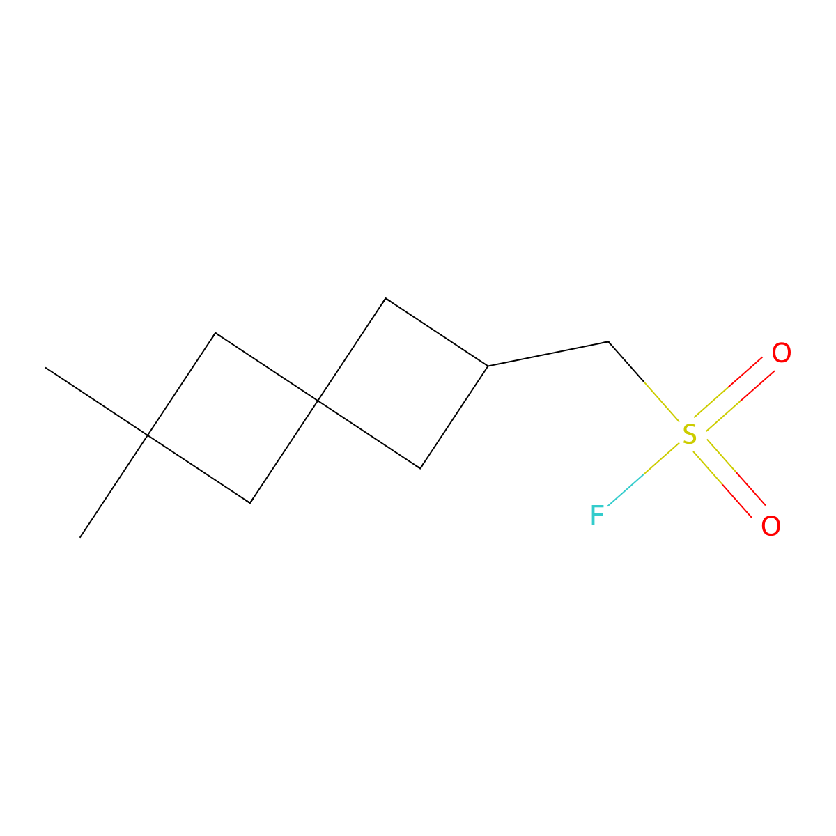 {6,6-Dimethylspiro[3.3]heptan-2-yl}methanesulfonyl fluoride molecular structure, CAS 2648956-28-7
