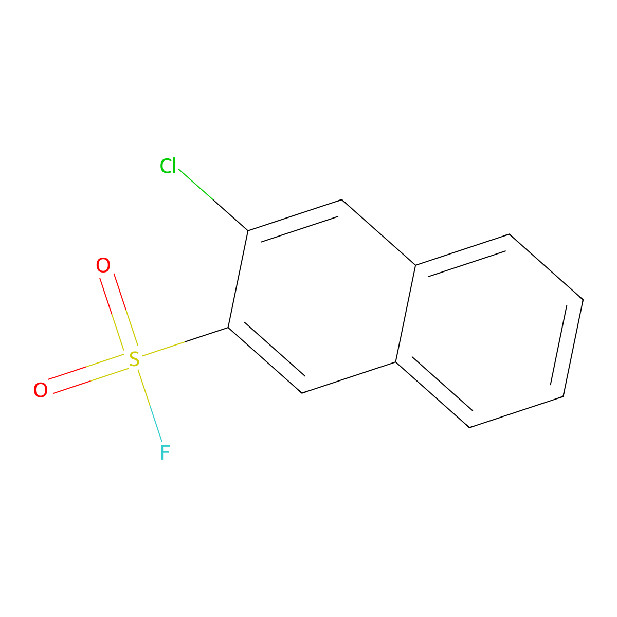 3-Chloronaphthalene-2-sulfonyl fluoride molecular structure, CAS 2648956-54-9