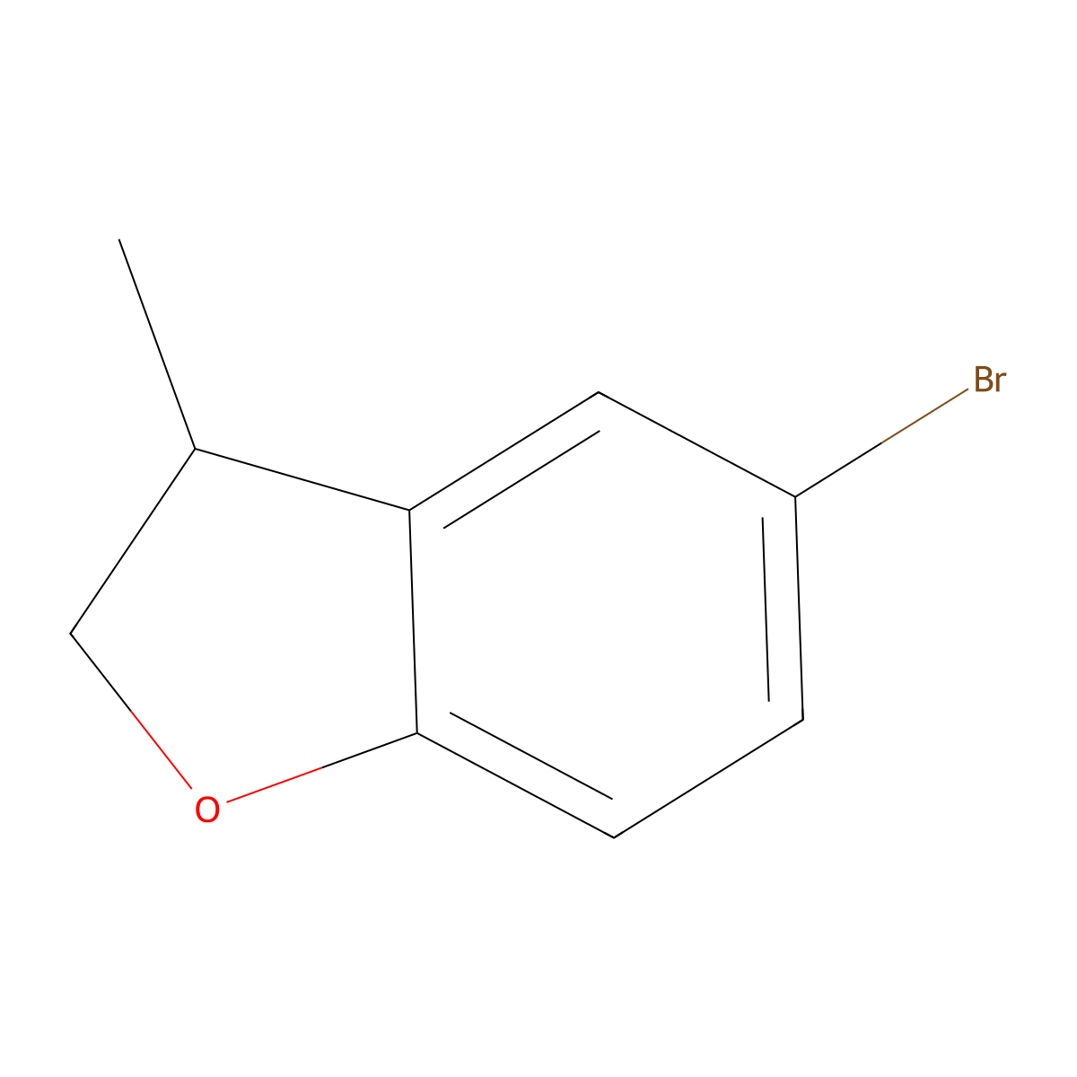 5-Bromo-3-methyl-2,3-dihydro-1-benzofuran molecular structure, CAS 2648956-59-4