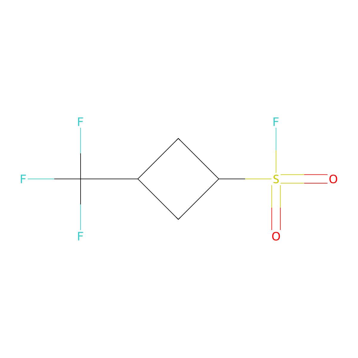 3-(Trifluoromethyl)cyclobutane-1-sulfonyl fluoride molecular structure, CAS 2648956-67-4