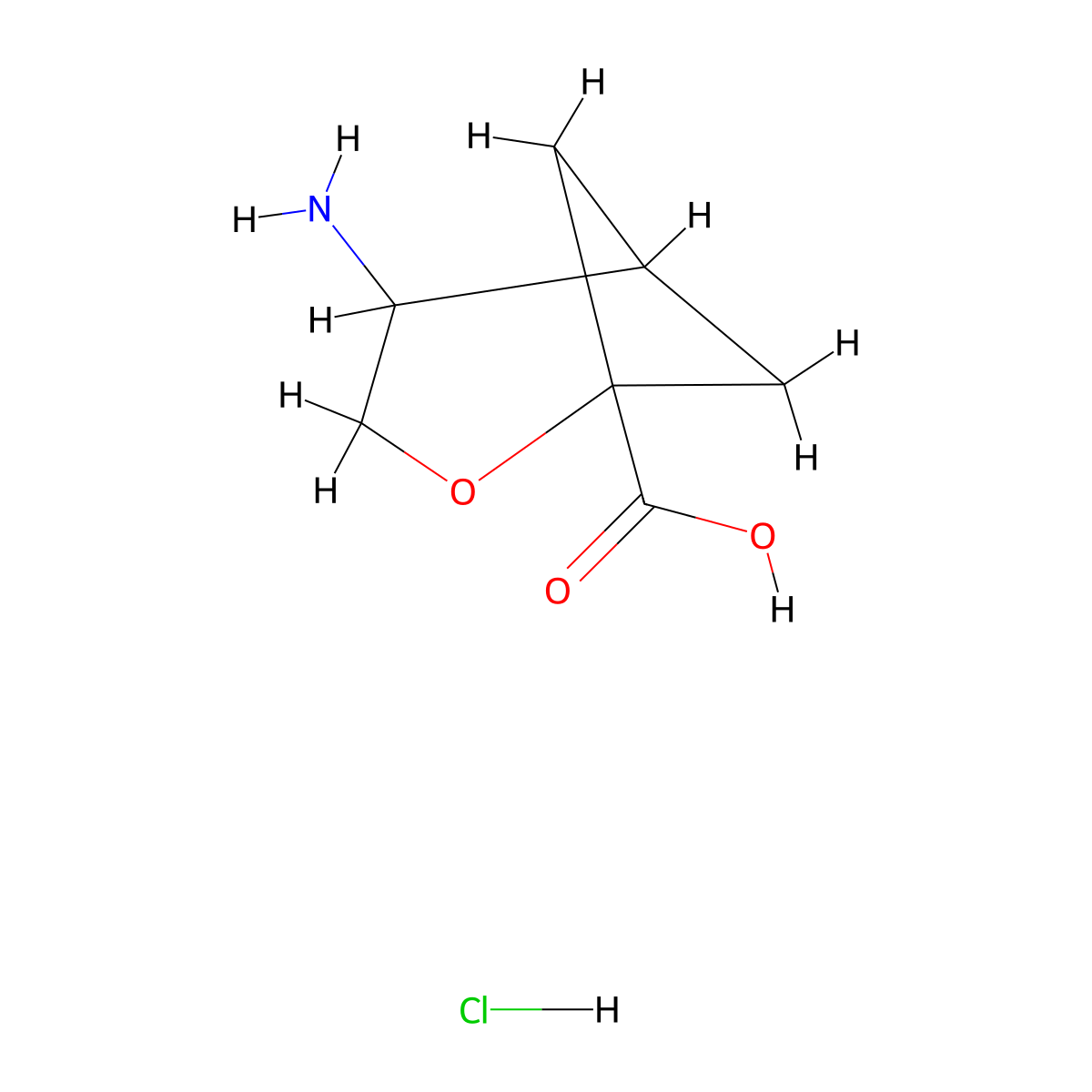 4-Amino-2-oxabicyclo[3.1.1]heptane-1-carboxylic acid hydrochloride molecular structure, CAS 2648956-73-2