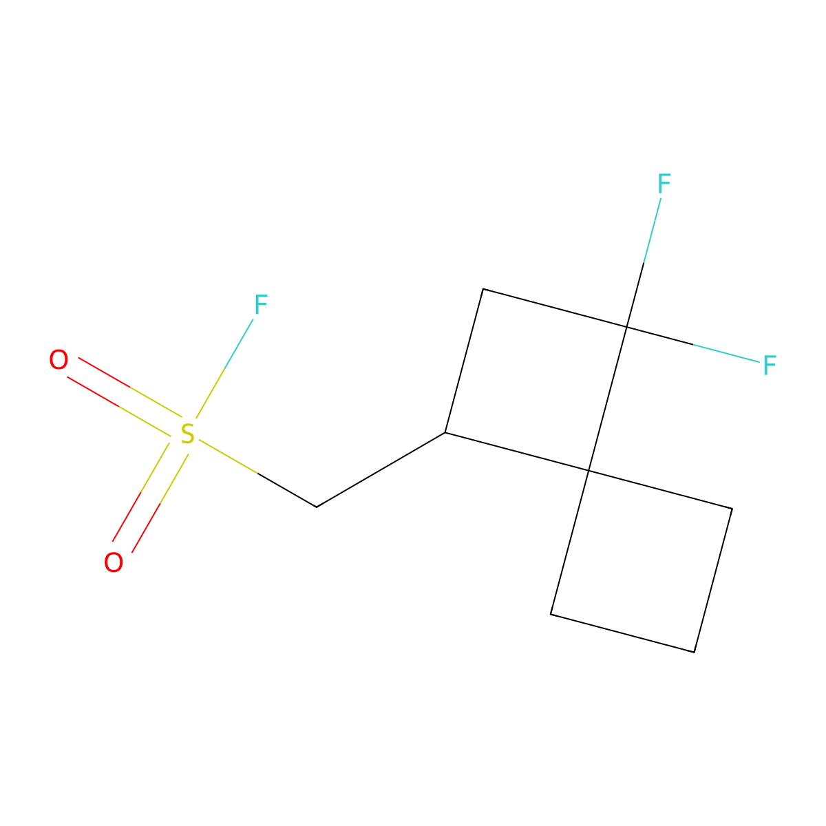 {3,3-Difluorospiro[3.3]heptan-1-yl}methanesulfonyl fluoride molecular structure, CAS 2648956-76-5