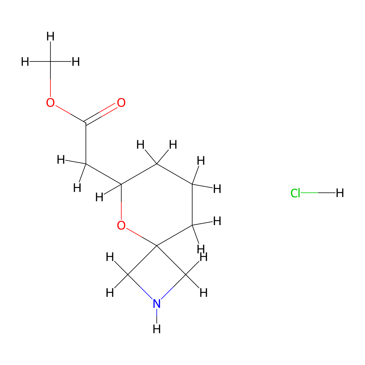 Methyl 2-{5-oxa-2-azaspiro[3.5]nonan-6-yl}acetate hydrochloride molecular structure, CAS 2648956-77-6