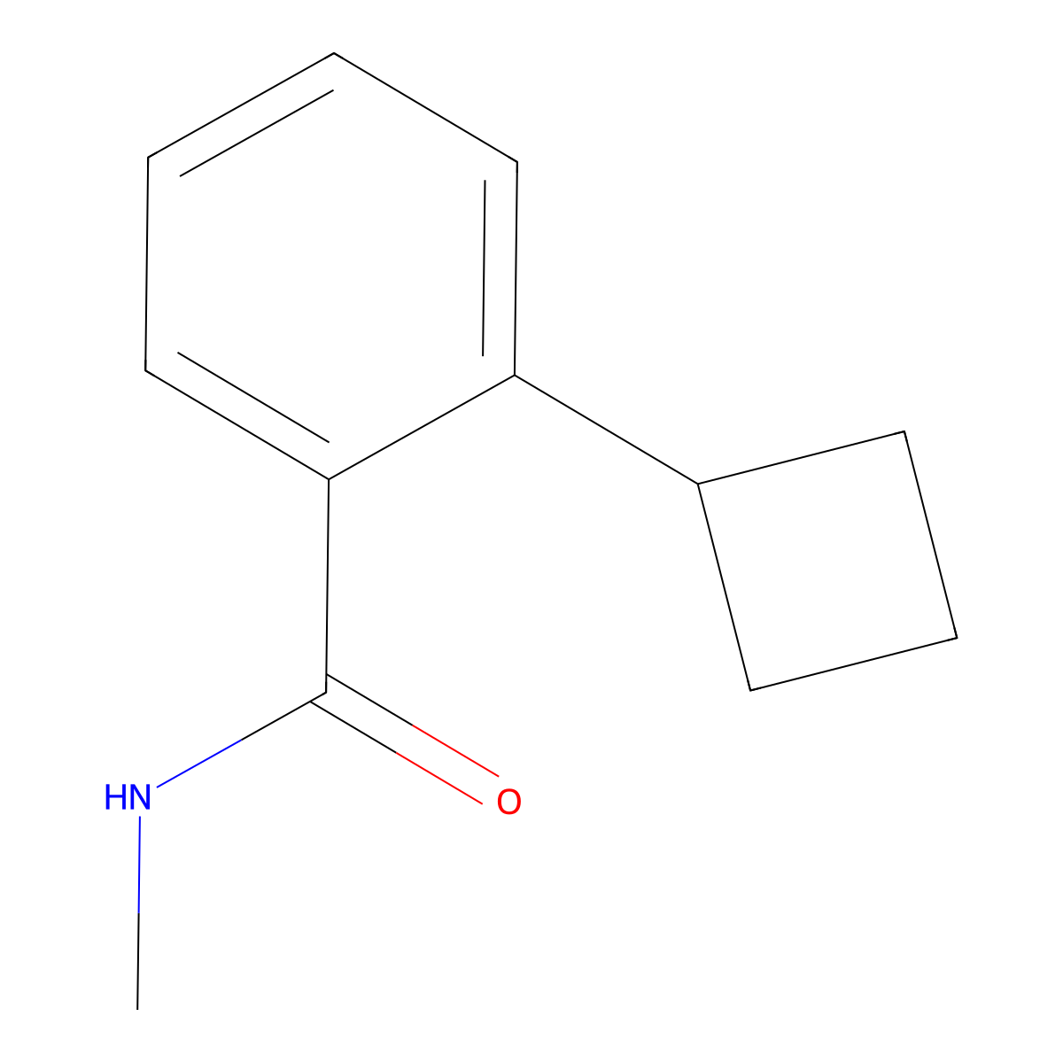 2-cyclobutyl-N-methylbenzamide molecular structure, CAS 2648956-80-1