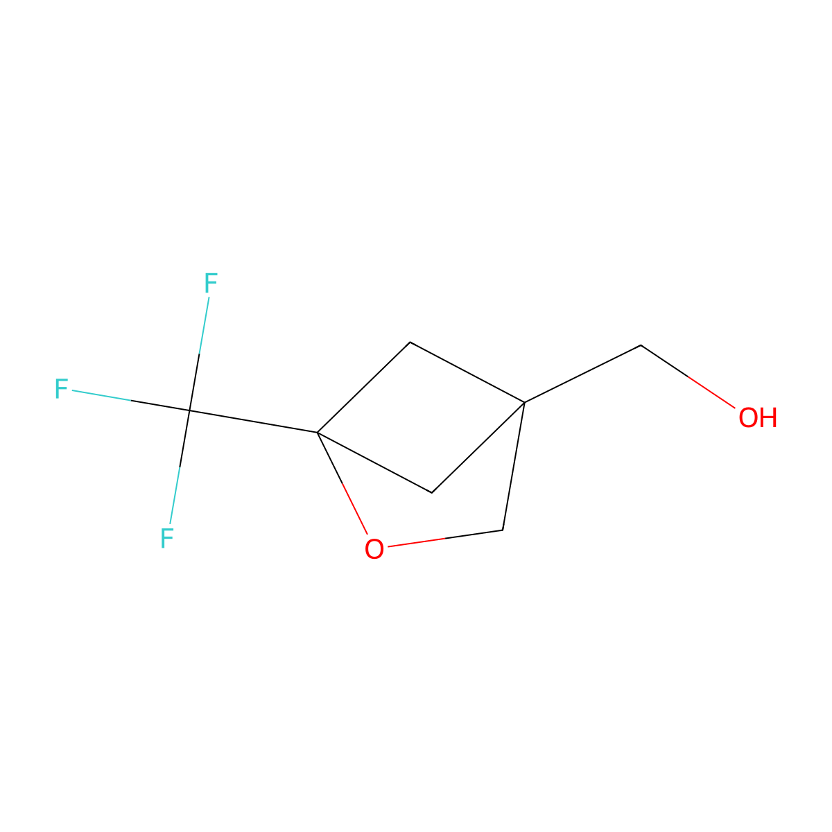 [1-(Trifluoromethyl)-2-oxabicyclo[2.1.1]hexan-4-yl]methanol molecular structure, CAS 2648956-81-2
