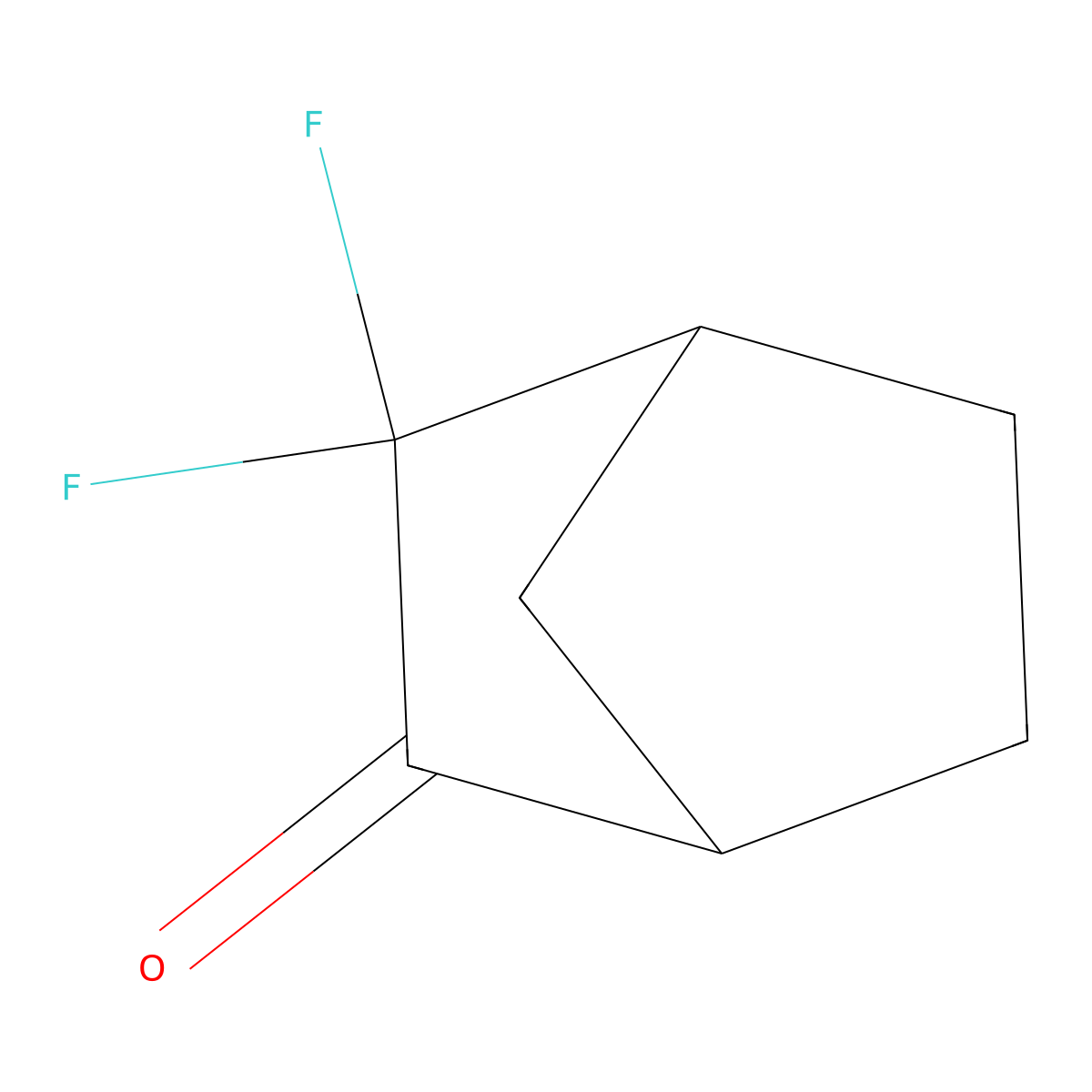 3,3-Difluorobicyclo[2.2.1]heptan-2-one molecular structure, CAS 2648956-84-5
