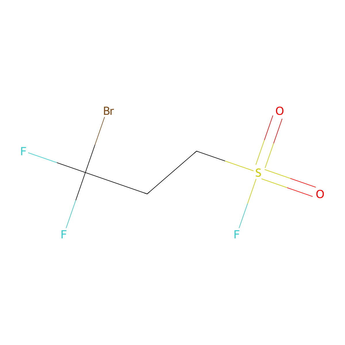 3-Bromo-3,3-difluoropropane-1-sulfonyl fluoride molecular structure, CAS 2648956-98-1