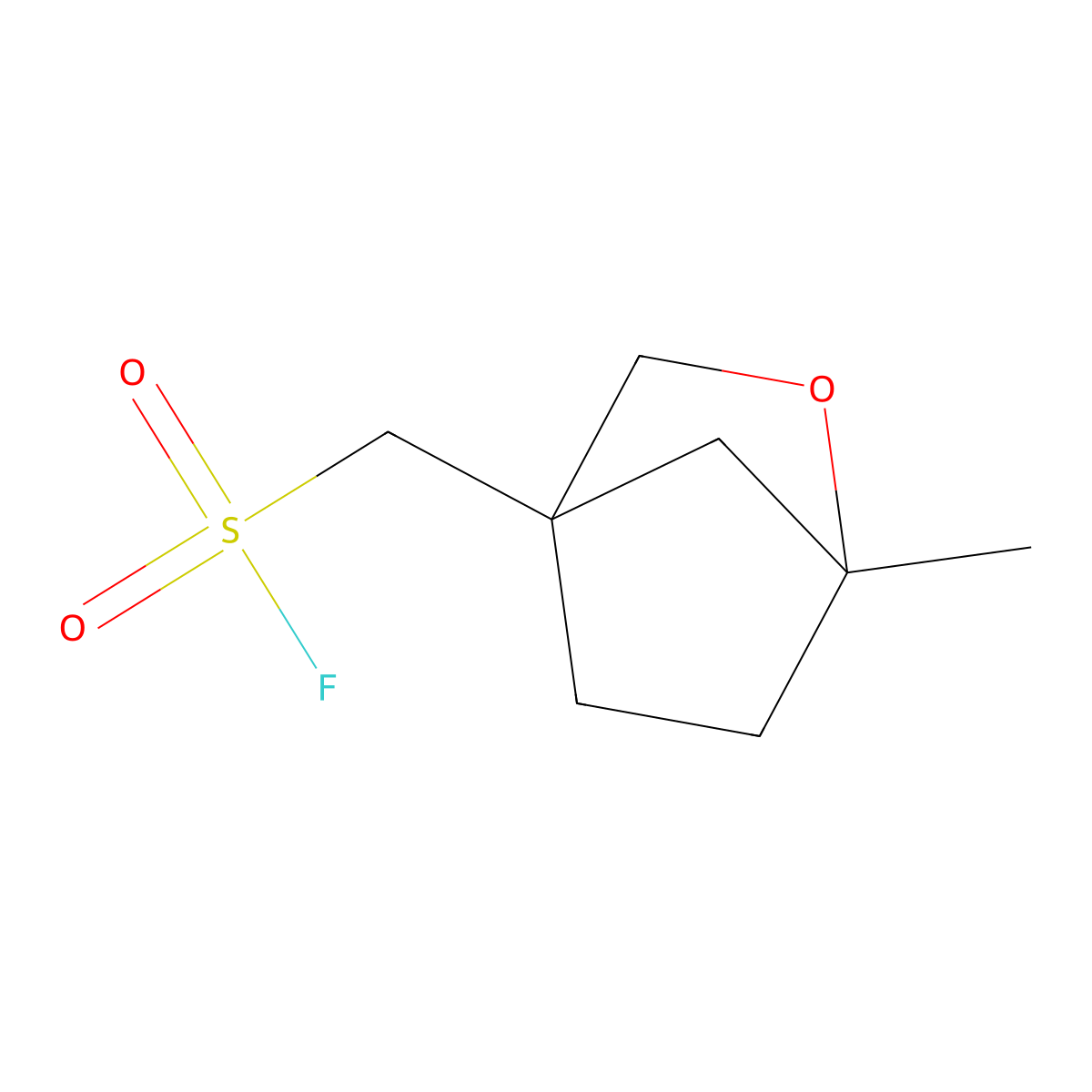 {1-Methyl-2-oxabicyclo[2.2.1]heptan-4-yl}methanesulfonyl fluoride molecular structure, CAS 2648957-00-8