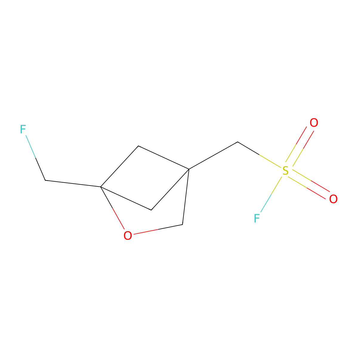 [1-(Fluoromethyl)-2-oxabicyclo[2.1.1]hexan-4-yl]methanesulfonyl fluoride molecular structure, CAS 2648957-01-9
