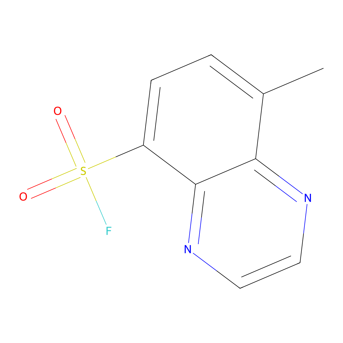 8-Methylquinoxaline-5-sulfonyl fluoride molecular structure, CAS 2648957-21-3