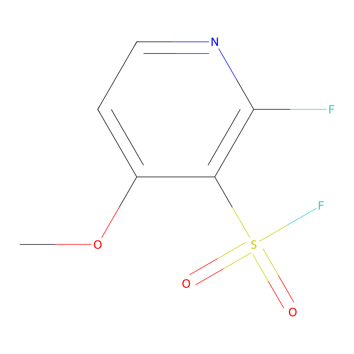 2-Fluoro-4-methoxypyridine-3-sulfonyl fluoride molecular structure, CAS 2648957-30-4