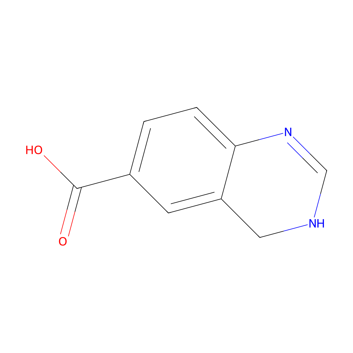 3,4-Dihydroquinazoline-6-carboxylic acid molecular structure, CAS 2648957-39-3