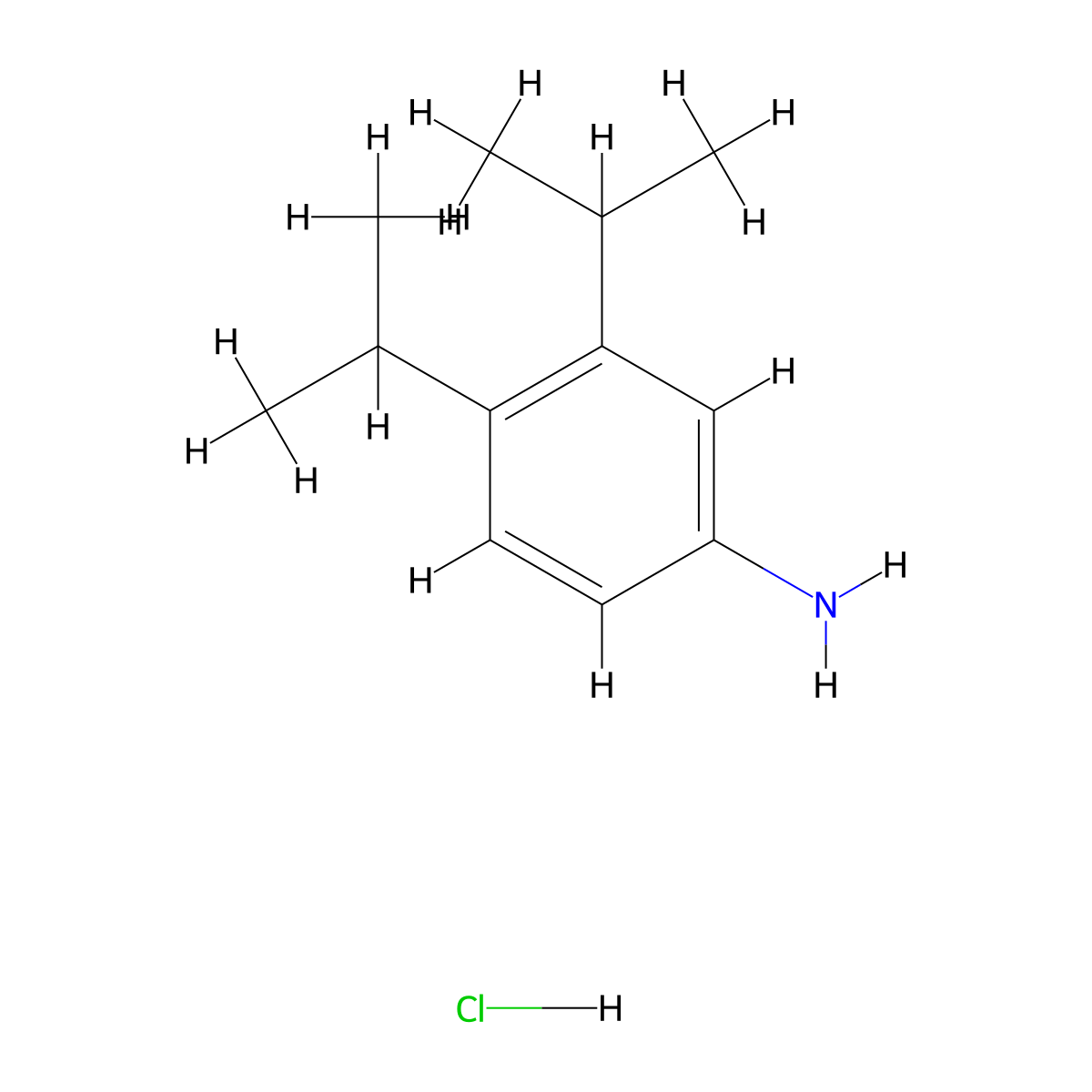 3,4-Bis(propan-2-yl)aniline hydrochloride molecular structure, CAS 2648957-62-2