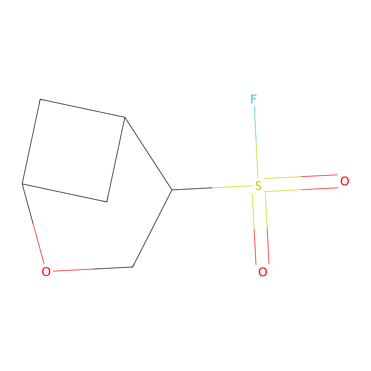2-Oxabicyclo[3.1.1]heptane-4-sulfonyl fluoride molecular structure, CAS 2648957-64-4