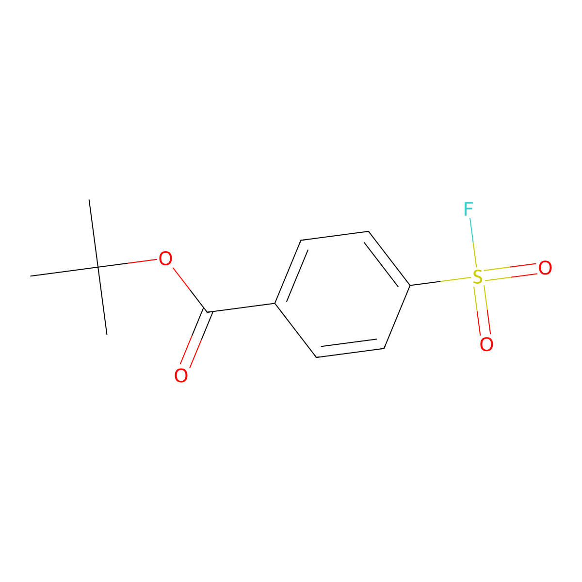 Tert-butyl 4-(fluorosulfonyl)benzoate molecular structure, CAS 2648957-66-6