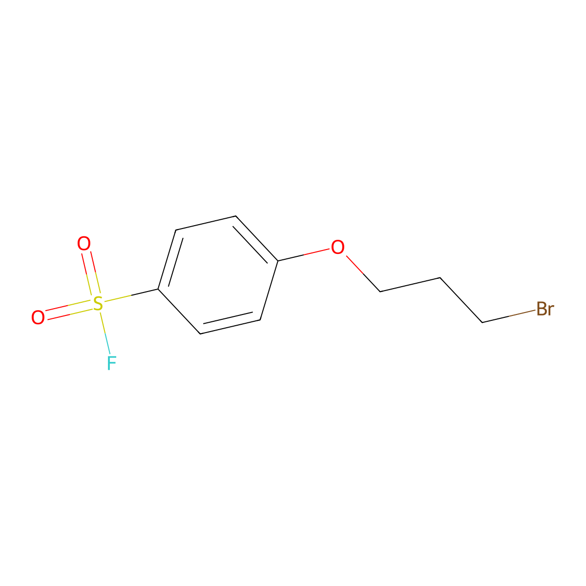 4-(3-Bromopropoxy)benzene-1-sulfonyl fluoride molecular structure, CAS 2648957-81-5