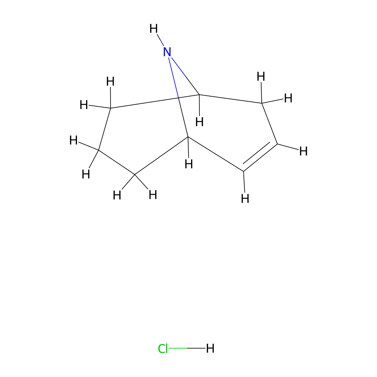 9-Azabicyclo[3.3.1]non-2-ene hydrochloride molecular structure, CAS 2648961-23-1