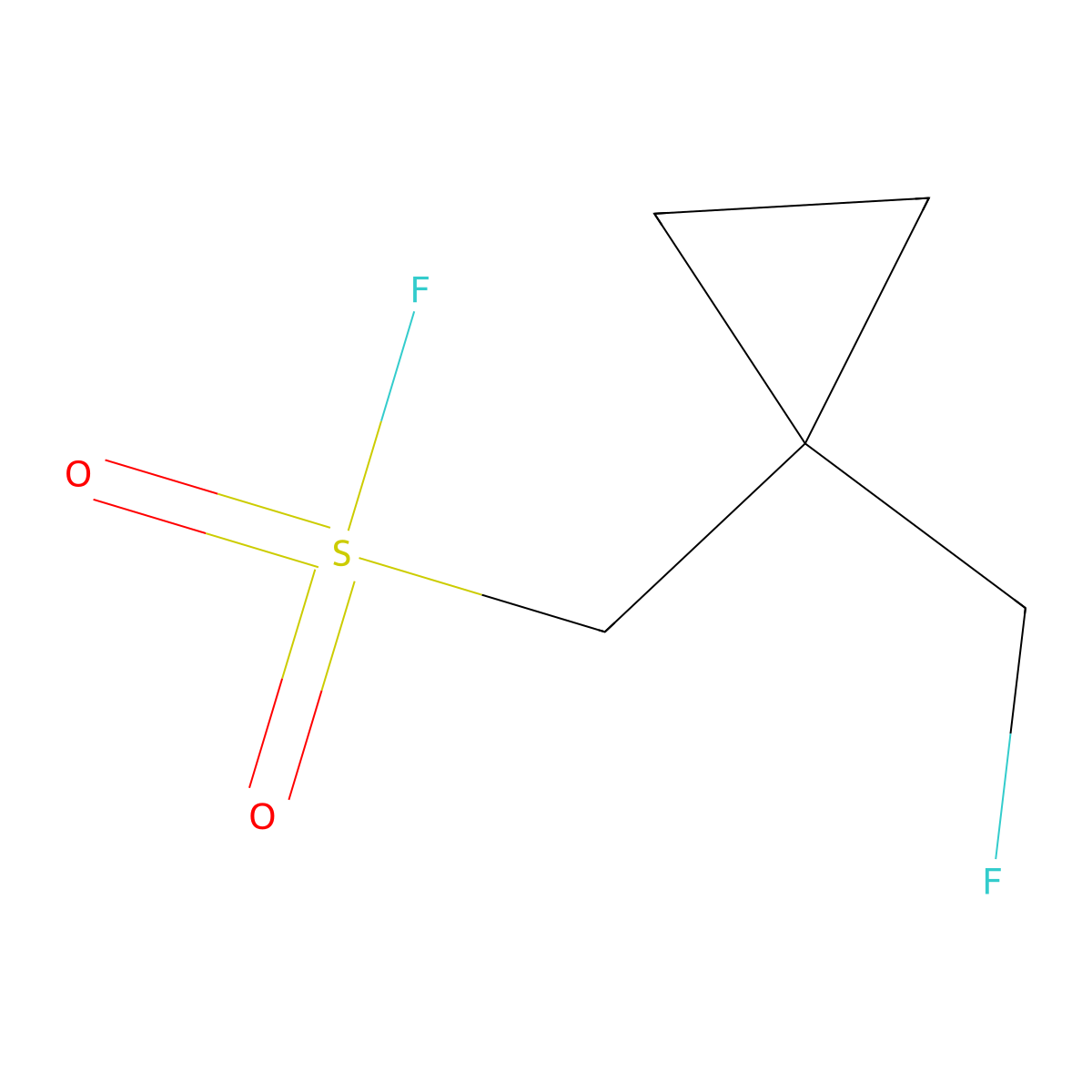 [1-(Fluoromethyl)cyclopropyl]methanesulfonyl fluoride molecular structure, CAS 2648961-24-2