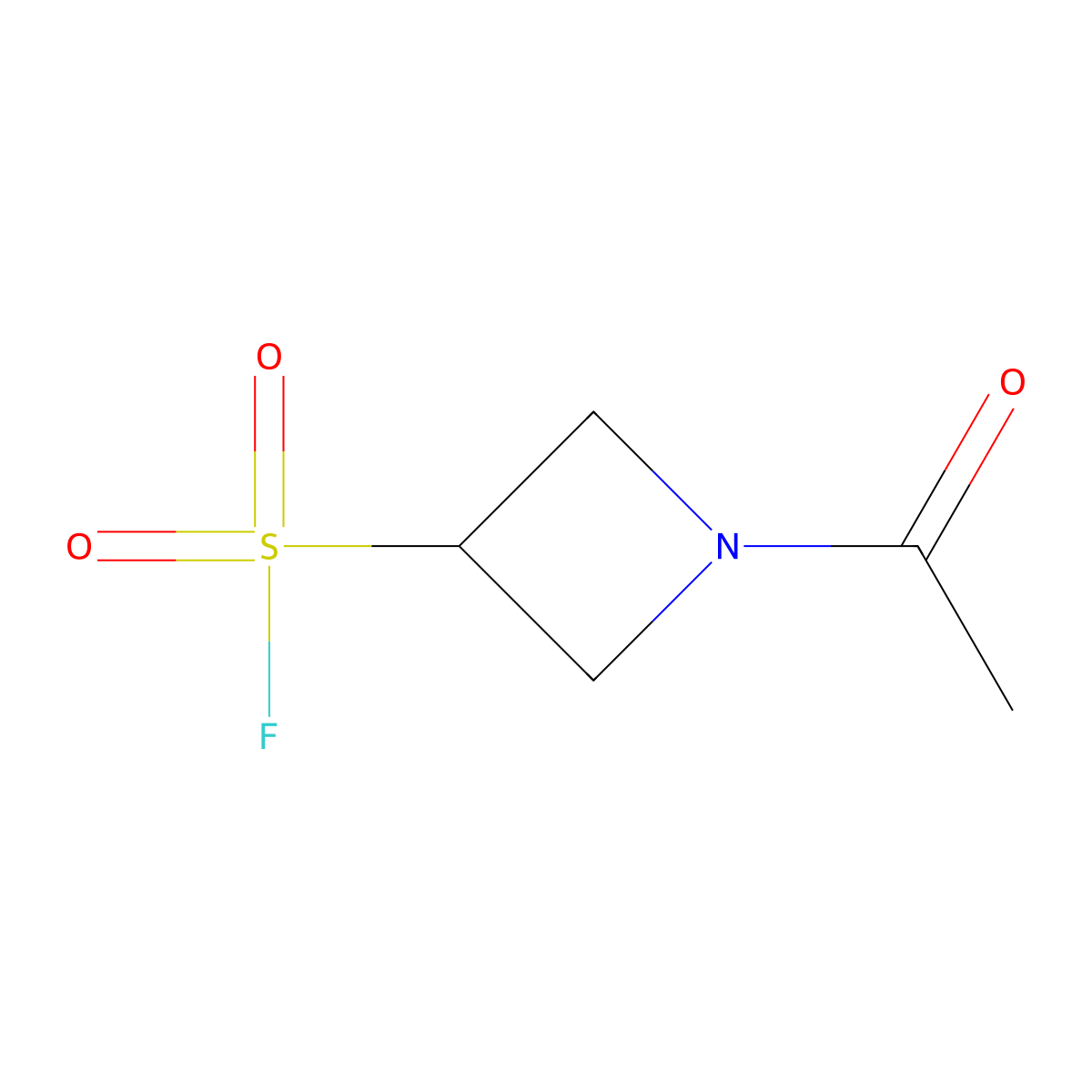 1-Acetylazetidine-3-sulfonyl fluoride molecular structure, CAS 2648961-34-4