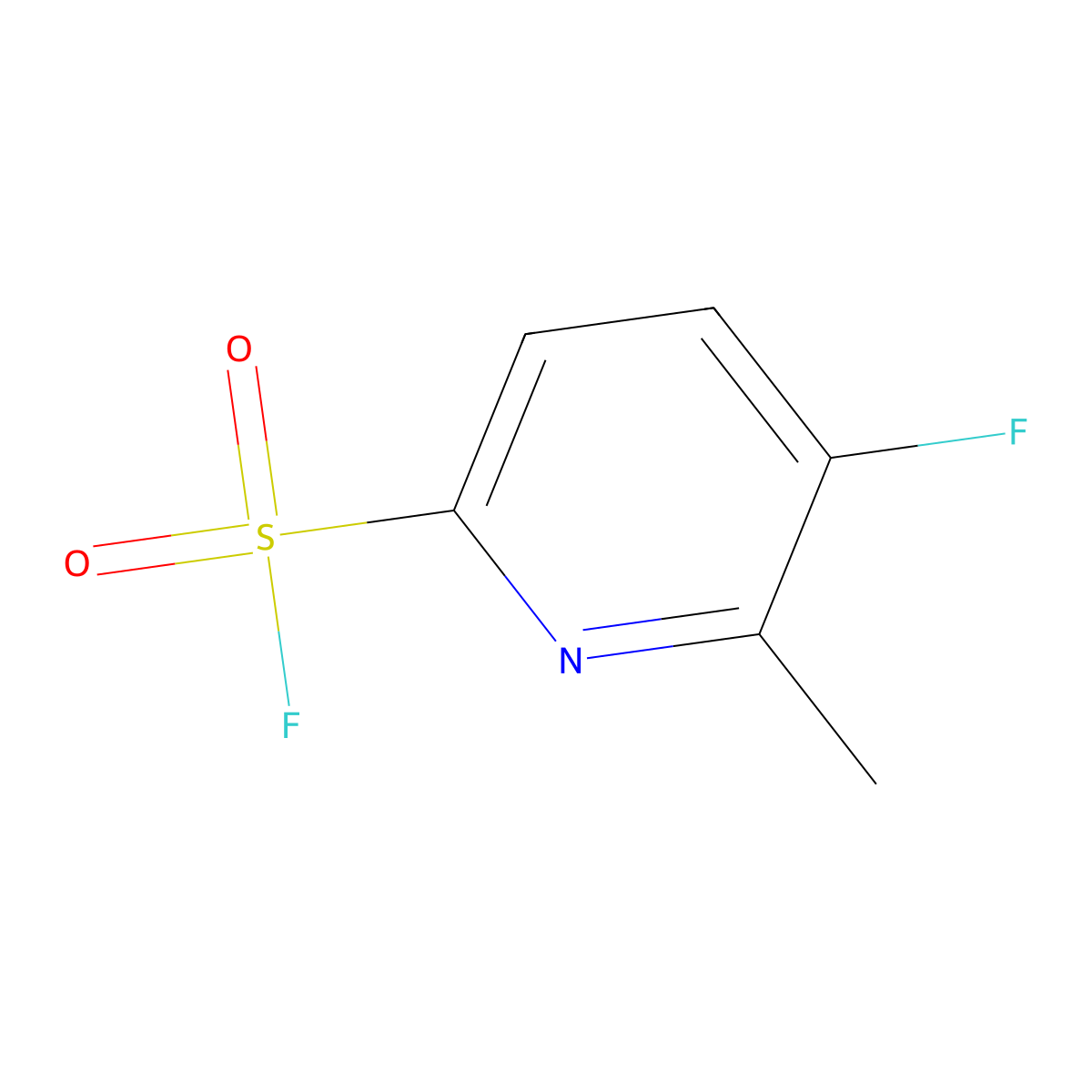 5-Fluoro-6-methylpyridine-2-sulfonyl fluoride molecular structure, CAS 2648961-39-9