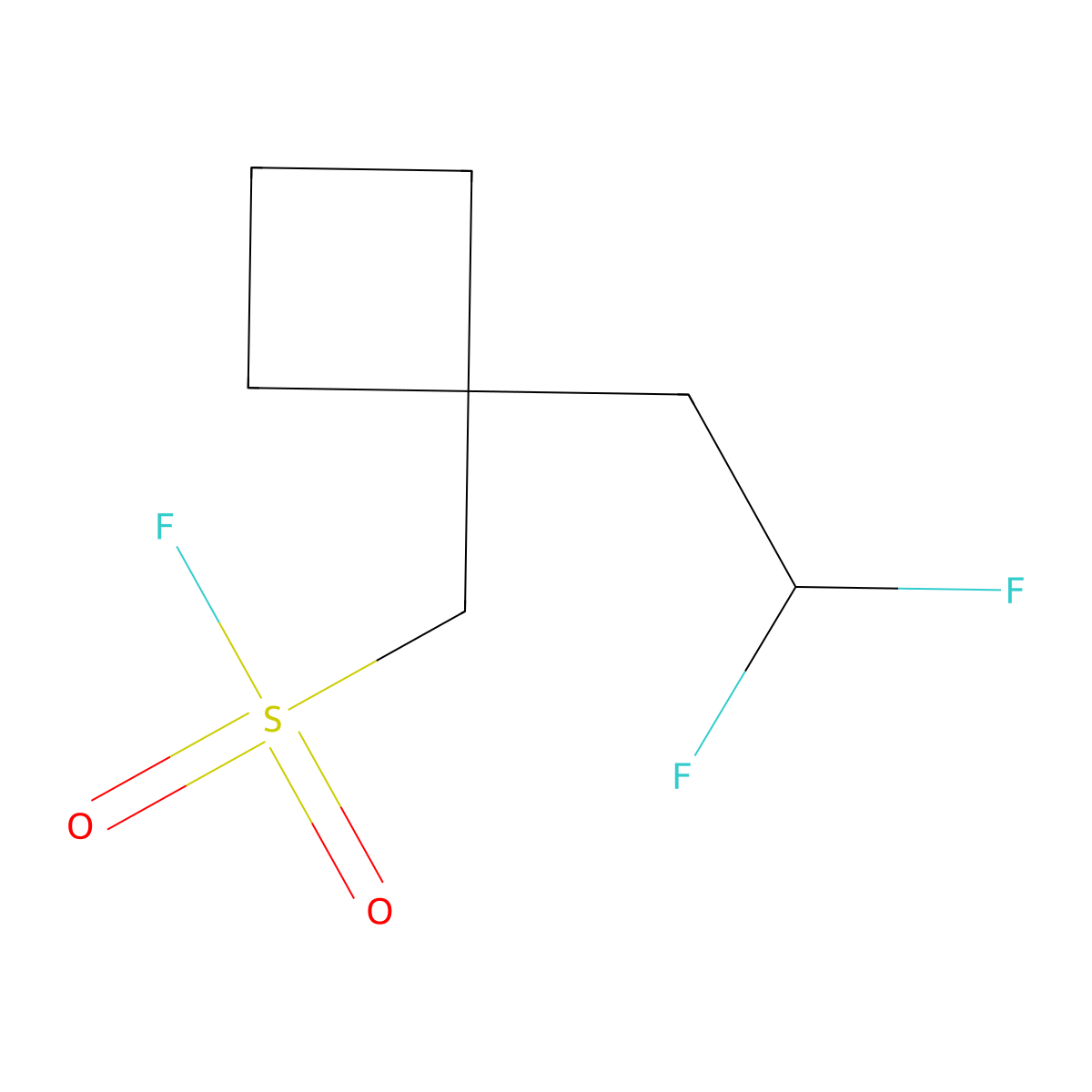[1-(2,2-Difluoroethyl)cyclobutyl]methanesulfonyl fluoride molecular structure, CAS 2648961-41-3
