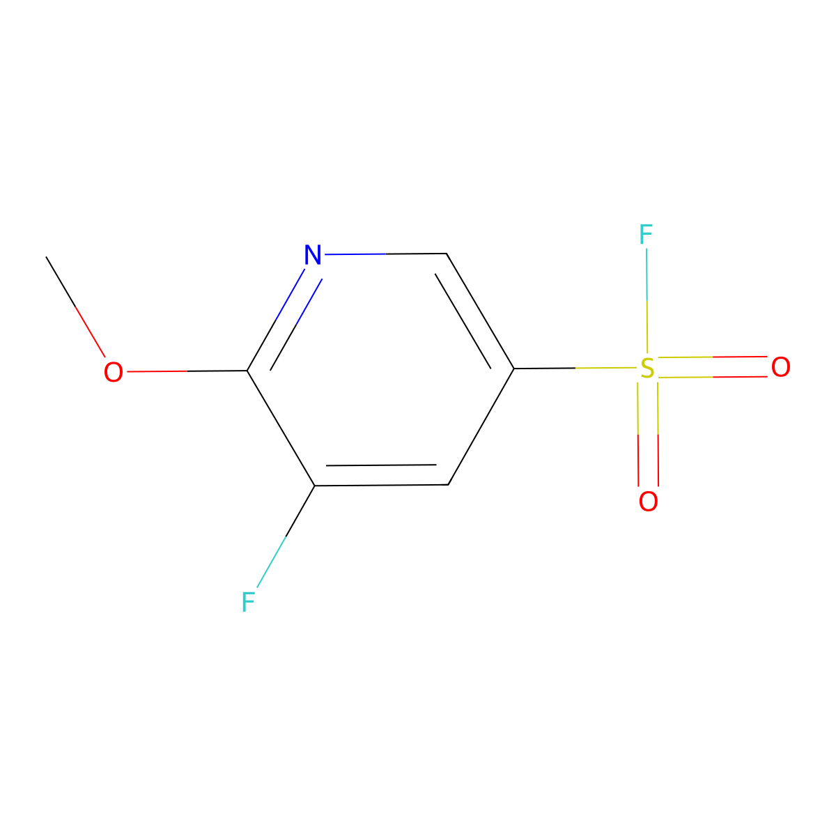 5-Fluoro-6-methoxypyridine-3-sulfonyl fluoride molecular structure, CAS 2648961-43-5
