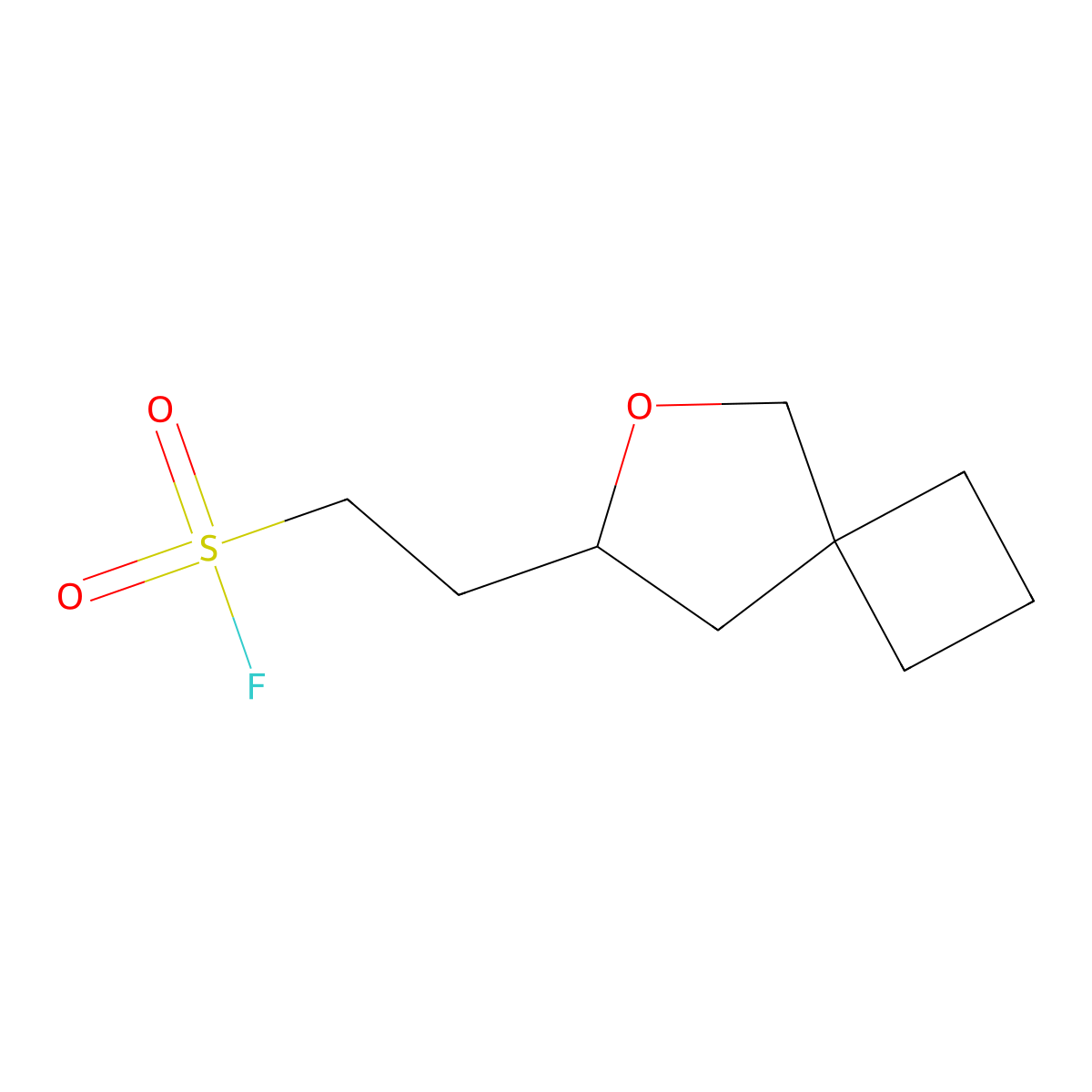 2-{6-Oxaspiro[3.4]octan-7-yl}ethane-1-sulfonyl fluoride molecular structure, CAS 2648961-46-8
