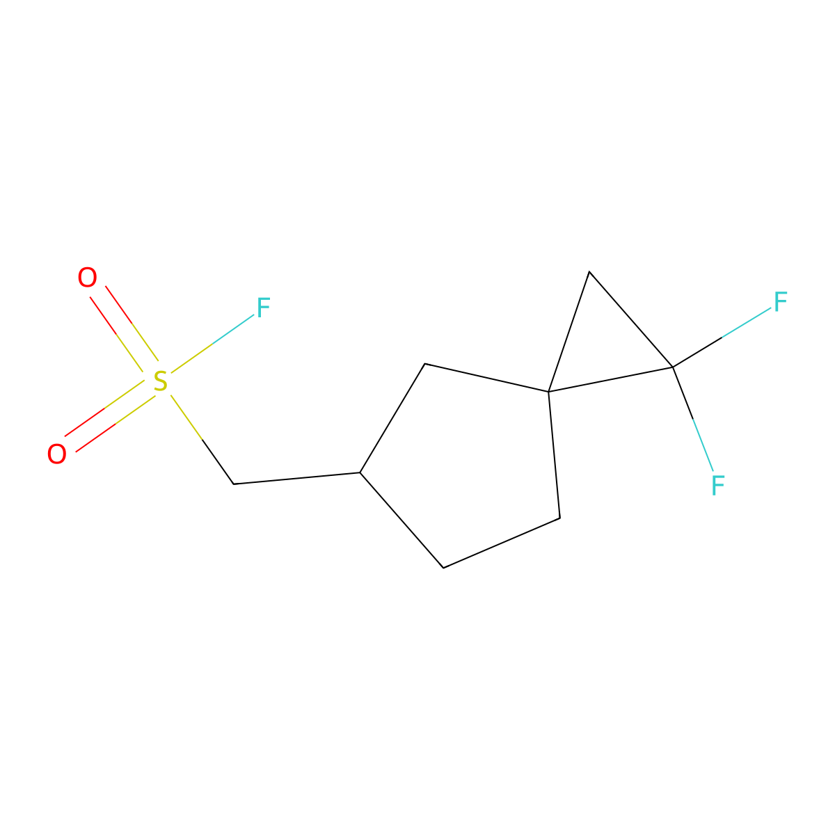 {1,1-Difluorospiro[2.4]heptan-5-yl}methanesulfonyl fluoride molecular structure, CAS 2648961-67-3