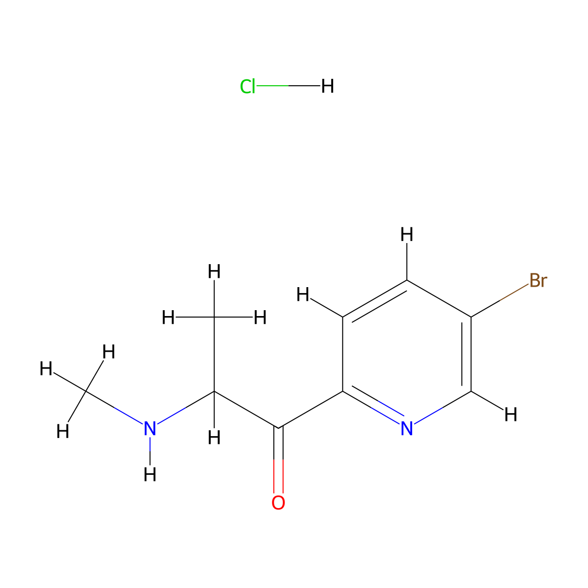 1-(5-Bromopyridin-2-yl)-2-(methylamino)propan-1-one hydrochloride molecular structure, CAS 2648961-72-0