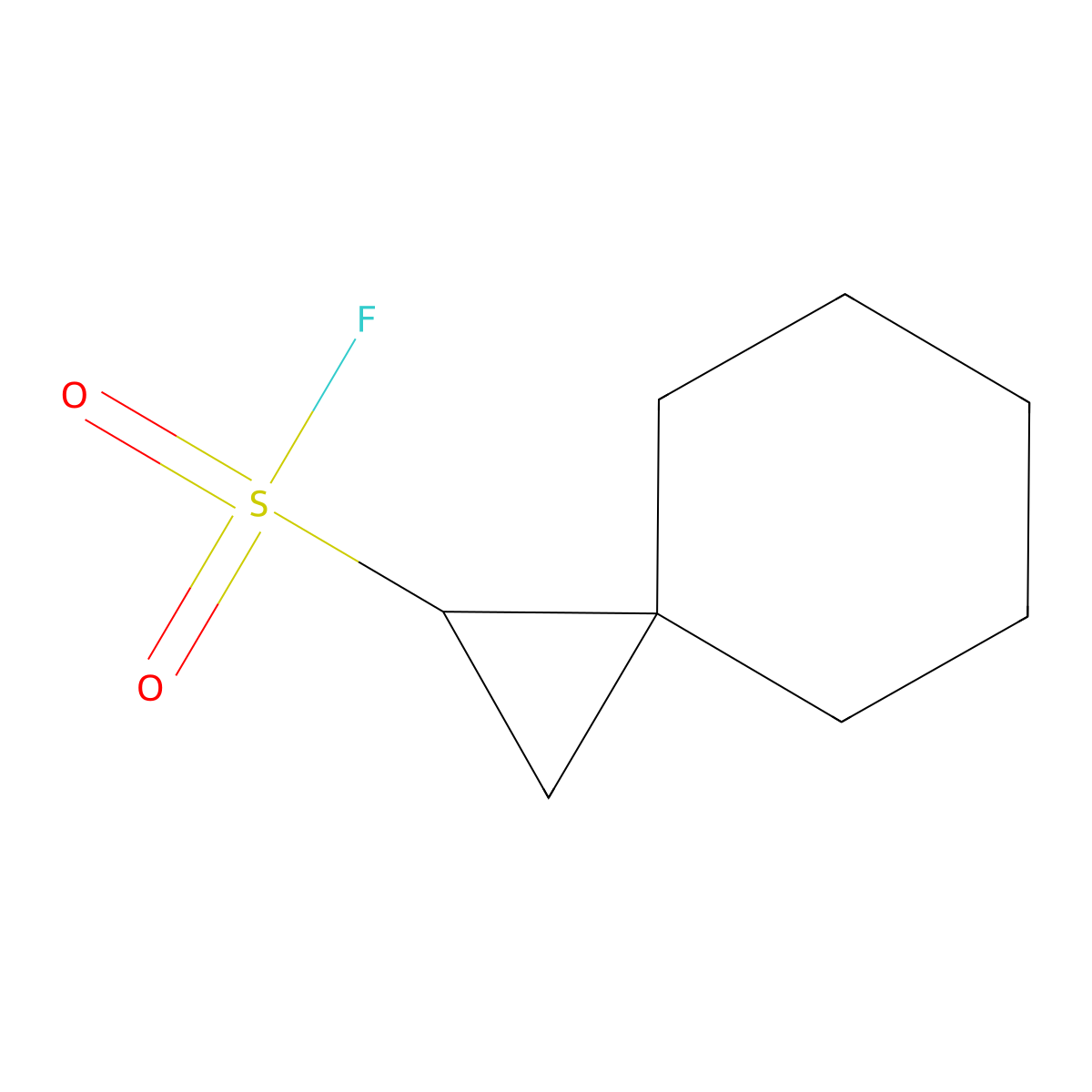 Spiro[2.5]octane-1-sulfonyl fluoride molecular structure, CAS 2648961-74-2