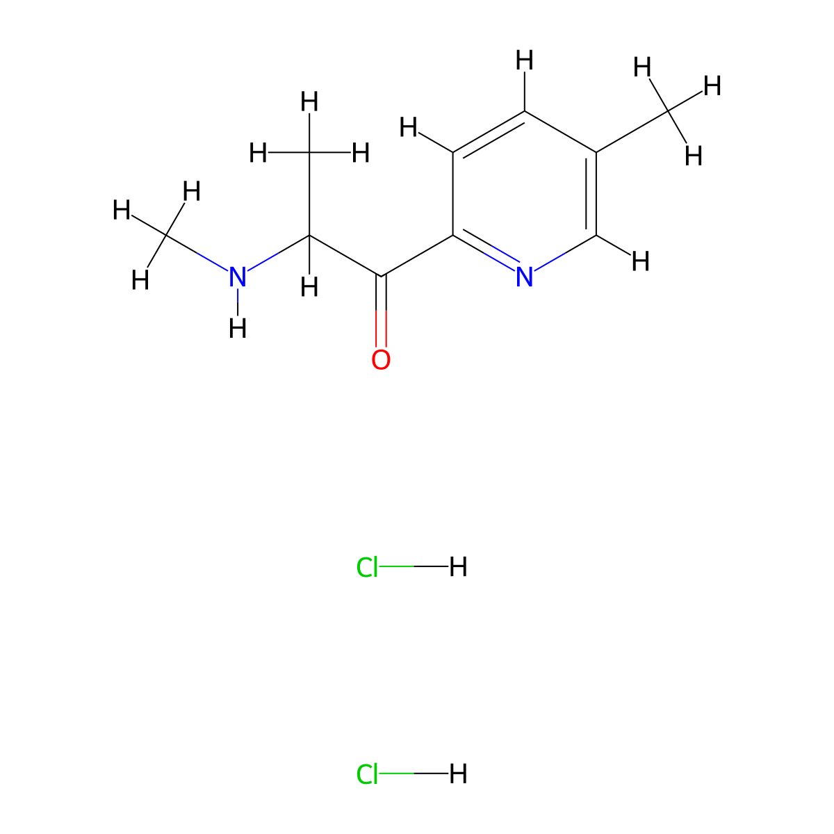 2-(Methylamino)-1-(5-methylpyridin-2-yl)propan-1-one dihydrochloride molecular structure, CAS 2648961-94-6