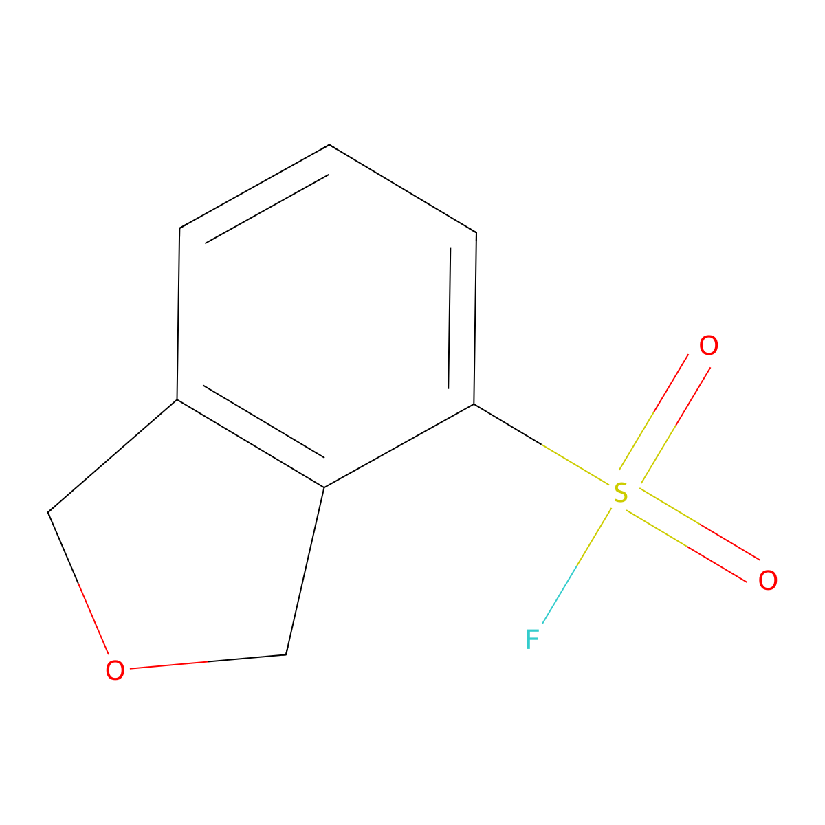 1,3-Dihydro-2-benzofuran-4-sulfonyl fluoride molecular structure, CAS 2648961-95-7