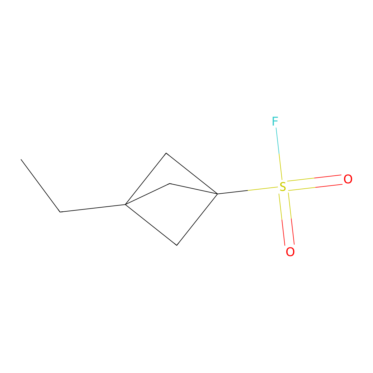 3-Ethylbicyclo[1.1.1]pentane-1-sulfonyl fluoride molecular structure, CAS 2648962-07-4
