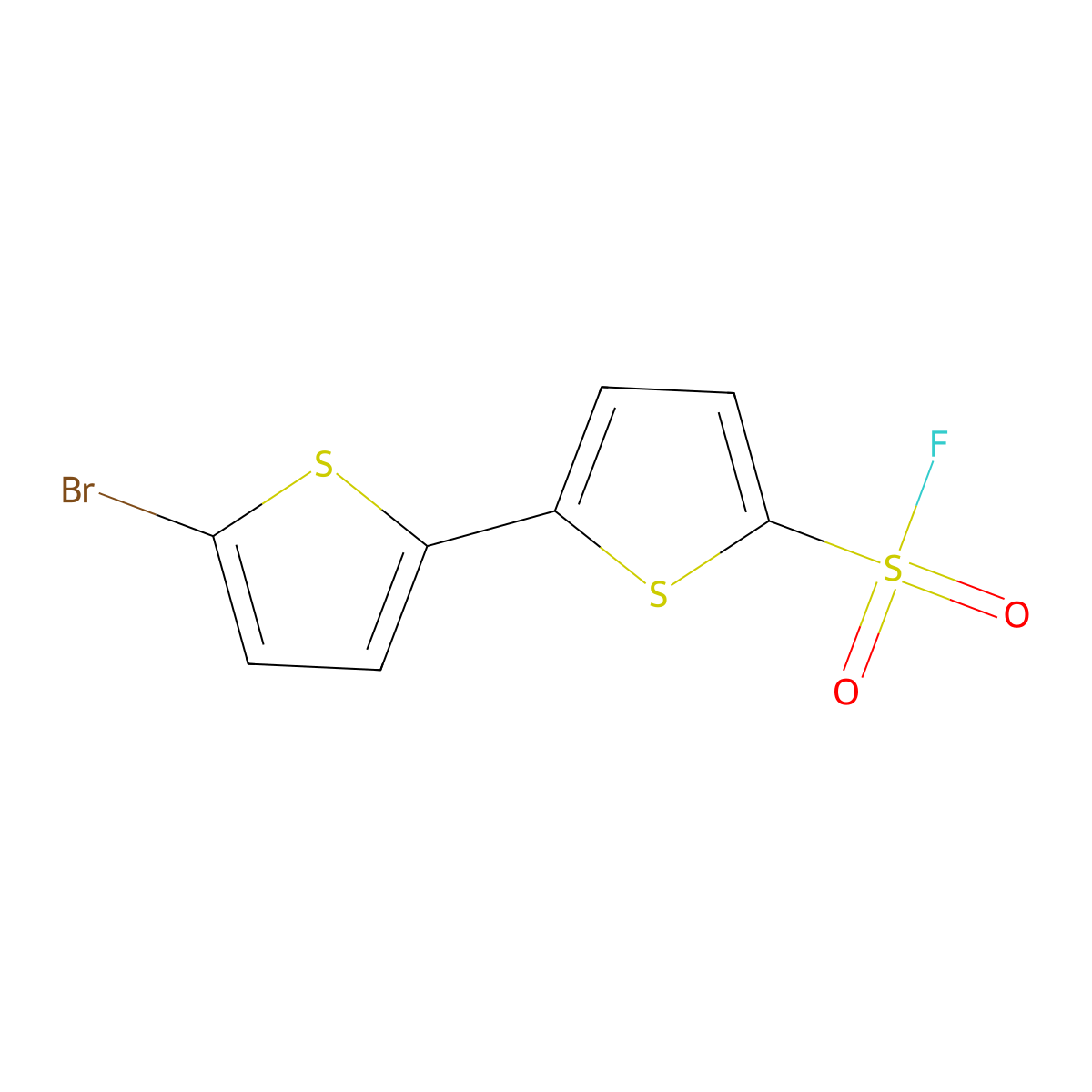 5-(5-Bromothiophen-2-yl)thiophene-2-sulfonyl fluoride molecular structure, CAS 2648962-30-3