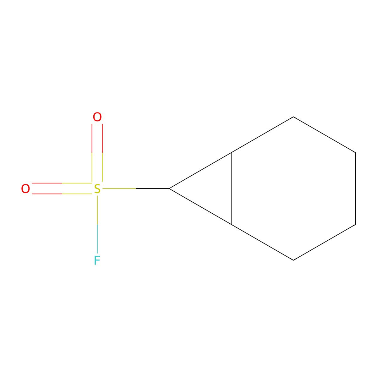 Bicyclo[4.1.0]heptane-7-sulfonyl fluoride molecular structure, CAS 2648962-41-6