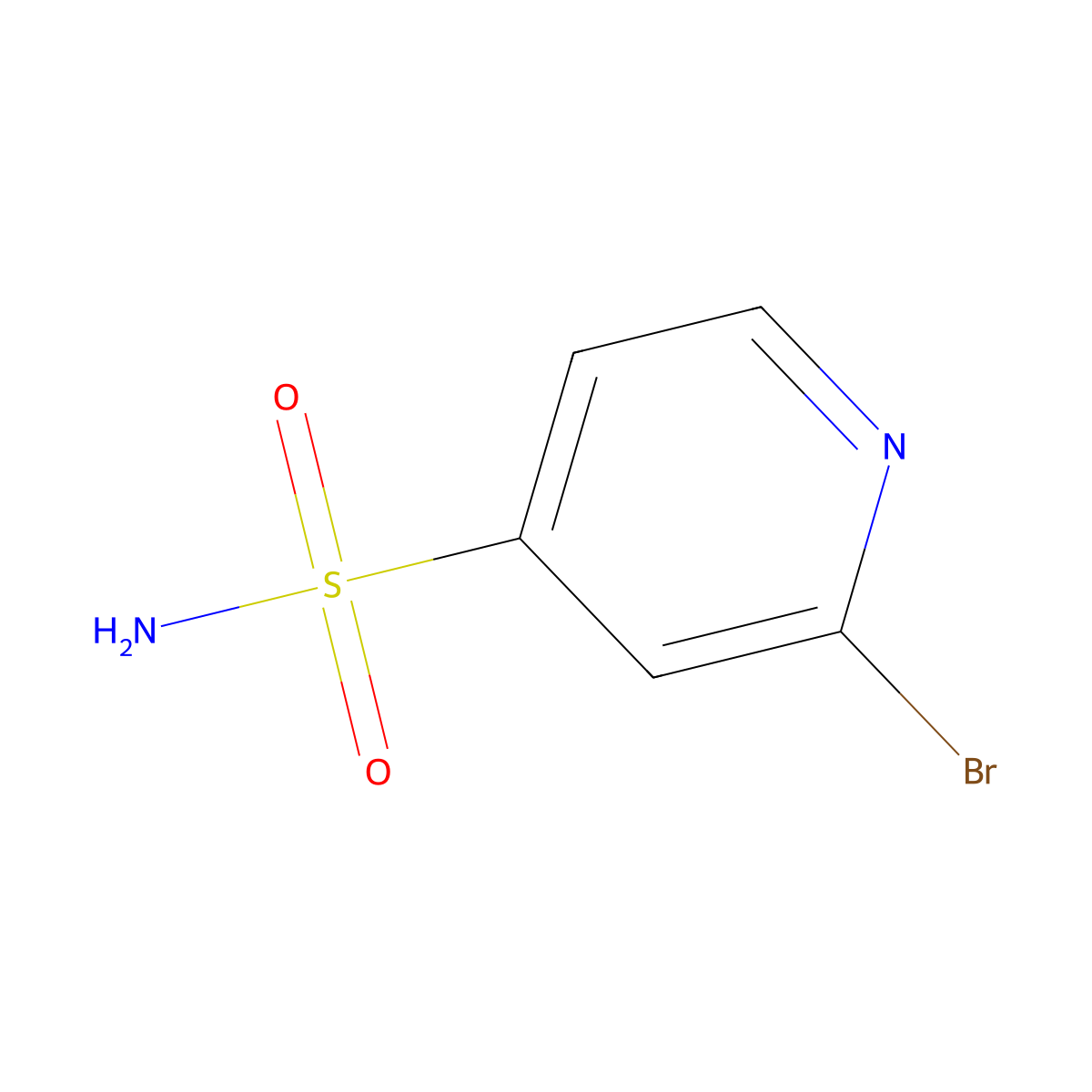 2-Bromopyridine-4-sulfonamide molecular structure, CAS 2648962-44-9